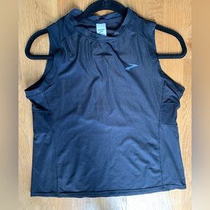 Brooks Run Happy Atmosphere sleeveless cutout women’s running top shirt small